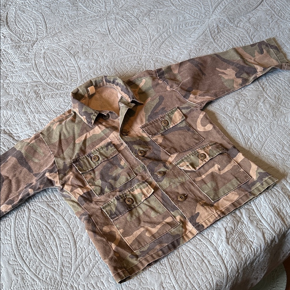 Kids Camouflage Military Style Jacket - Picture 1 of 3